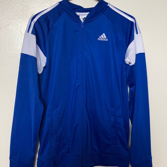 adidas Sweaters - Blue adidas track sweater